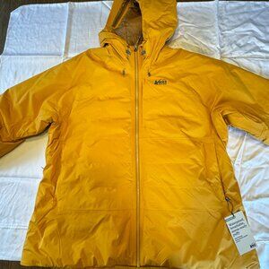 REI Coop Stormhenge 850 Down Hybrid Jacket Women's 2X Harvest Gold New w Tags